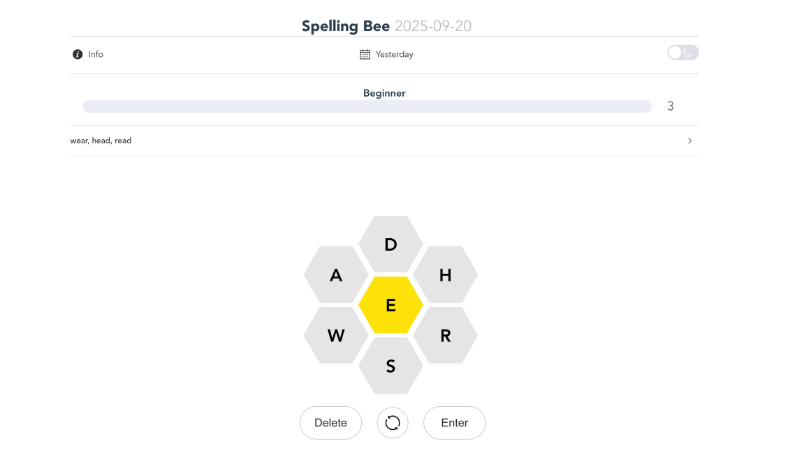 spelling bee game
