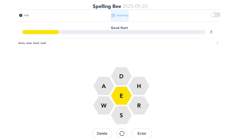 spelling bee game