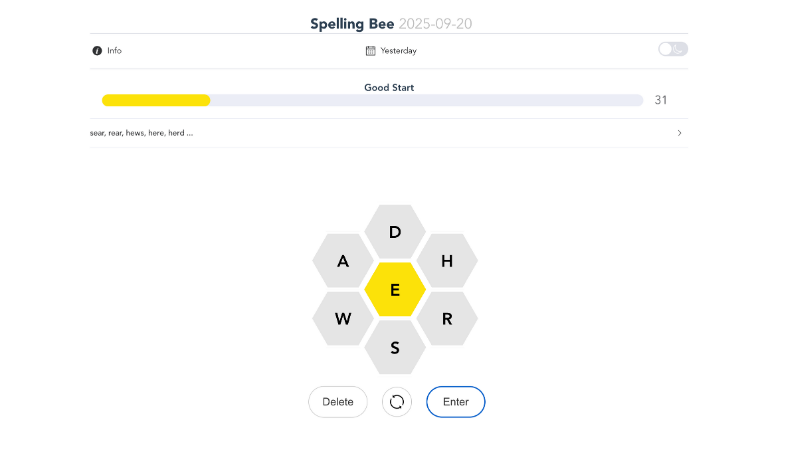 spelling bee game